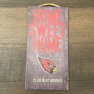 NFL arizona cardinals distressed wooden sign
